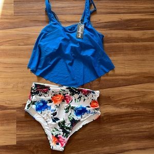 SouqFone Swimsuits for Women Two Piece Bathing Suit. NWT size L